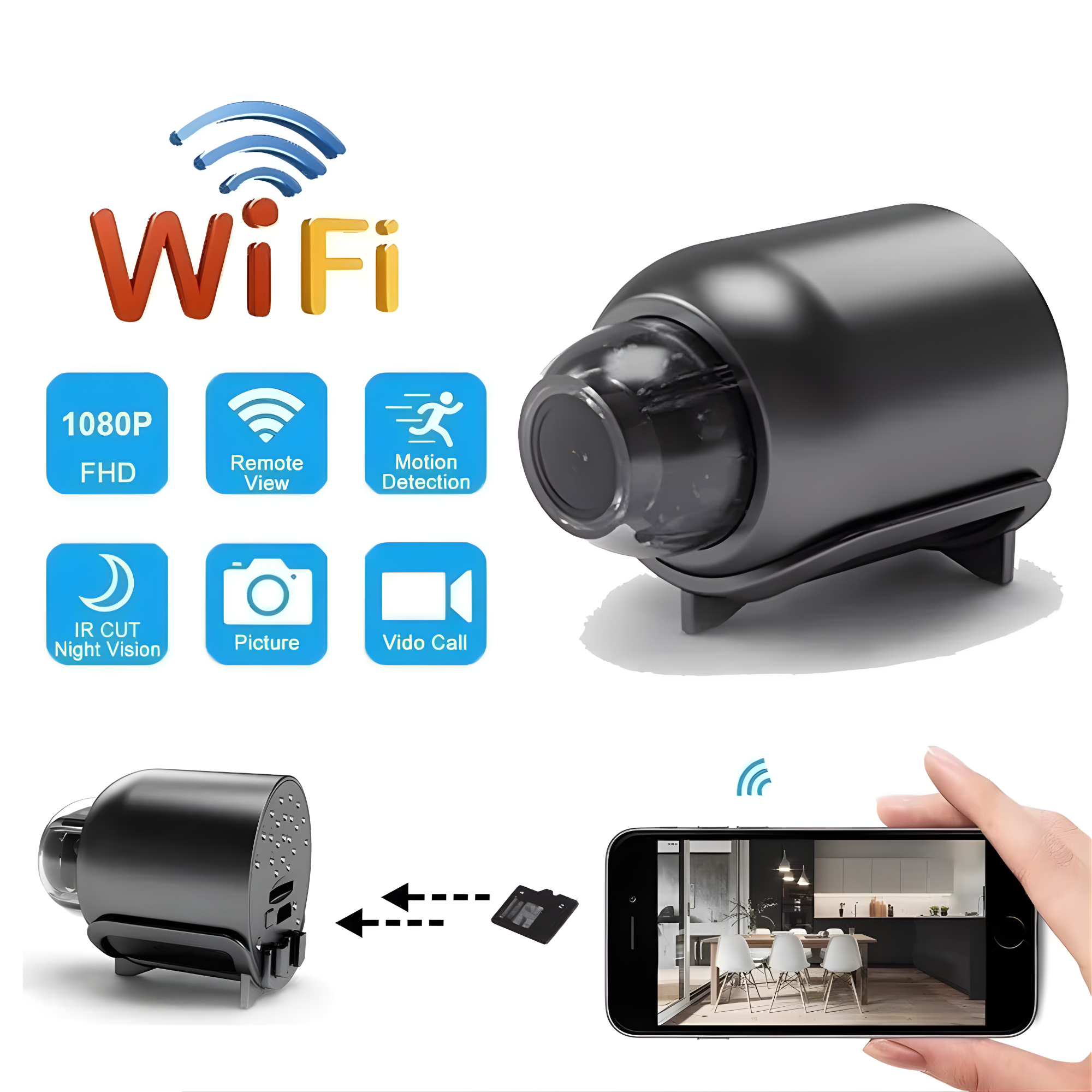 Camara Espia Mini Nuevo Modelo 1080p